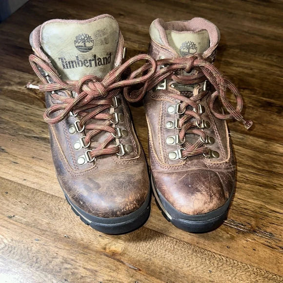 Timberland (Women) 95310 Sz 6 Hiker Trail Hiking Brown Ankle Leather Boot Shoes - Picture 3 of 12